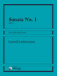 SONATA #1 CELLO AND PIANO cover